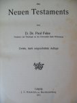 Feine D.Dr. Paul - Theologie des Neuen Testaments