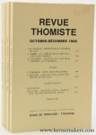 Thomisme - Thomas d'Aquin - Revue Thomiste : - Revue Thomiste. Revue doctrinale de théologie et de philosophie. XCVIe année - T. LXXXVIII - No 1-4 - 1988