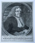 Pieter van den Berge (1659-1737) - [Antique print, etching, numismatic] Portrait of Jacob de Wilde, published 1701, 1 p.
