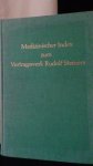 B?hler, W. hrsg., - Medizinischer Index zum Vortragswerk Rudolf Steiners.