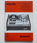 Philips Gloeilampenfabrieken Nederland n.v., Eindhoven - Philips Gebruiksaanwijzing Bandrecorder 4307