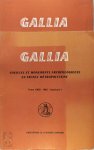  - Gallia - fouilles et monuments archéologiques en France métropolitaine Tome XXIII-1965-fascicule 1+2