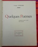 Georges Vaxelaire - Quelques Poèmes