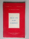  - Mille Ans d’Art Europeen, Les Annales de L’Europe no 4