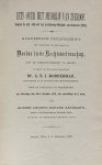 Gastmann, A.L.E. - [Dissertation 1878] Iets over het misdrijf van zeeroof. Volgens art. 443-447 van het ontwerp Wetboek van Strafrecht (1875). Leiden, 1878.