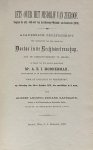 Gastmann, A.L.E. - [Dissertation 1878] Iets over het misdrijf van zeeroof. Volgens art. 443-447 van het ontwerp Wetboek van Strafrecht (1875). Leiden, 1878.
