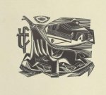 Doorn, Jan van. - Exlibris voor Ted Felen. Doorn, Jan van. - Exlibris voor Ted Felen.