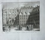 Fokke, S. / Wagenaar J. - De Raad van Staate te Brussel in hegtenis genomen in 't jaar 1576. Originele kopergravure.