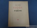 Jacques Leclercq. - Eloge de la paresse. Seconde édition suivie d'un supplément.