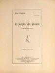 Clergue, Jean: - Le jardin de Janine. 9 pièces pour piano