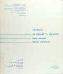 Delatte, L. et al. - Seneque: De Constantia Sapientis. Index verborum, Relevés statistique