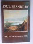 Catalogus Paul Brandt - Paintings, Graphic Art