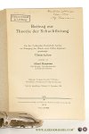 Husmann, Alfred. - Beitrag zur Theorie der Schachtlotung.