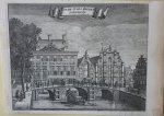 Commelin, Casparus - Oude Zydts Heeren Logement. Originele kopergravure.