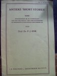 Prof. Dr. P.J. Enk - "Antieke Short Stories"  Rede uitgesproken R.U. Groningen 19 september 1949