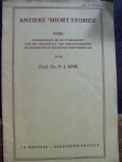Prof. Dr. P.J. Enk - "Antieke Short Stories"  Rede uitgesproken R.U. Groningen 19 september 1949