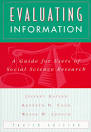 Katzer,Jeffrey e.a - Evaluating information-a guide for users of social science research