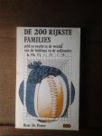 DE PRETER René - De 200 rijkste families. Geld en macht in de wereld van de holdings en de miljonairs.