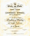 Tutsch, Georg C.: - VI Waltz con coda per piano-forte sopra i motivi dell`opera Lucrezia Borgia del M . Donizetti