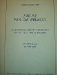 Ere-Comité - August Van Cauwelaert-Hulde en Inwijding van het Monument op het graf van de dichter op zaterdag 16 juni 1951
