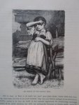 antique print (prent) - Een meisje uit het kanton Bern.