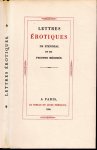 stendhal & Prosper Mérimée - Lettres érotiques de Stendhal et de Prosper Mérimée