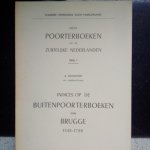 Schouteet, A. - Reeks poorterboeken van de Zuidelijke Nederlanden deel 1: Indices op de buitenpoortboeken van Brugge 1548-1788