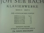 Bach; J. S. (1685-1750) - Klavierwerke; Band II / Heft 1 en Heft 2; Krititsche Ausgabe mit Fingersatz und Vortragsbezeichnungen versehen von Dr. Hans Bischoff (Berlin, Mai 1881) voor Piano
