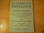 Sweelinck;Jan Pieterszoon - Opera Omnia; Vol. I;  The Instrumental Works (second revised edition edited by G. Leonhardt; A. Annegarn; F. Noske)