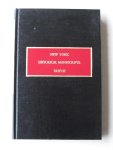 Scott, Kenneth & Kenn Stryker-Rodda - New York Historical Manuscripts, Dutch. The Register of Salomon Lachaire, Notary Public of New Amsterdam, 1661-1662