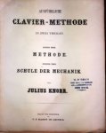 Knorr, Julius: - Ausführliche Clavier-Methode in zwei Theilen. Erster Theil: Methode