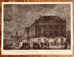 Schouten, Hermanus Petrus (1747-1822) - [Original etching, ca 1850] GEZICHT van de NIEUWE SCHOUWBURG, tot Amsterdam, published before 1850, 1 p.