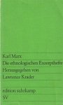 Karl Marx, Lawrence Krader - Die ethnologischen Exzerpthefte