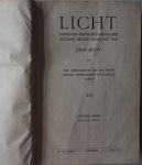 Kooy John e.a. - Licht  Populair- wetenschappelijke uitgave Tweede reeks derde deel Nr 53 t/m 65 Met complete inhoudsopgave en alphabetisch register 1931