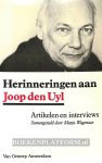 Wagenaar, Marja - Herinneringen aan Joop den Uyl