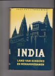 Fahrenfort, J.J.Prof.Dr. - India, Land van Hindoes en Mohammedanen