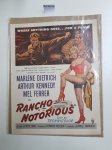 ohne Angabe: - Rancho Notorious : Filmplakat 1952 :