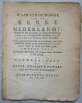 Unknown - Waarschouwinge aan de Kerke van Nederlandt, weegens de ... Gevoelens van de ..Knabbenhouwers 2nd edition