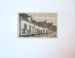 Lesage, Hendrik (1885-1975) - Ets/Etchting: "Oude Huizen"/ Old Houses.