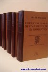 De Wachter , Leo. - Repertorium van de Vlaamse gouwen en gemeenten Heemkundige documentatie 1800 - 1950.  6 vols