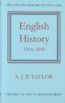 Alan John Percivale Taylor - English History, 1914-1945