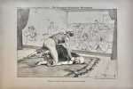 Braakensiek, Johan (1858-1940) - [Original lithograph/lithografie by Johan Braakensiek] De Europeesch-Afrikaansche Worstelstrijd, 15 Maart 1896, 1 pp.