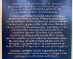 GERESERVEERD VOOR KOPER Thomas, D.M. - Sphinx (ENGELSTALIG)