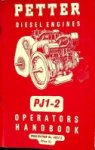 Petter - Petter Diesel Engines PJ1 and PJ2 Operators Handbook