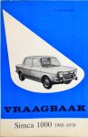 P. Olyslager - Vraagbaak Simca 1000 1968-1970