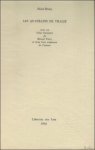 De Muynck,  Onder pseudoniem SAINT-REMY.  Medewerking : Marcel Thiry - quatrains de Thalie. Avec un Salut liminaire de Marcel Thiry et trois bois originaux de l?auteur + signes par l'auteur