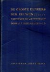NIETZSCHE, F. / BERGMEIJER, J.A.(bewerking) - De Groote denkers der eeuwen, F. Nietzsche: De wil tot macht. proeve eener omzetting aller waarde