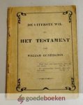 Huntington, William - De uiterste wil en het testament van