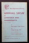 Skye Agriculural Society - Annual Show of Livestock and Handicrafts at King George V Field, Portree Friday, 21st July 1972