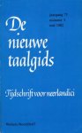 Sötemann, A.L. e.a. (redactie) - De nieuwe taalgids, jaargang 75, nummer 3, mei 1982